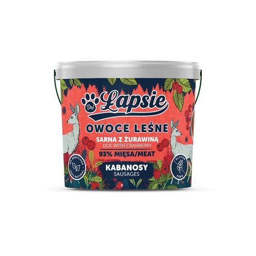 Łapsie Kabanosy Sarna z żurawiną.webp