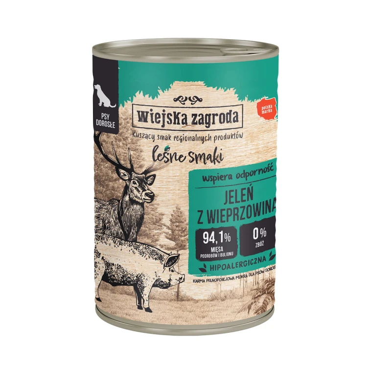 Wiejska zagroda Jeleń z Wieprzowiną 400g.jpg